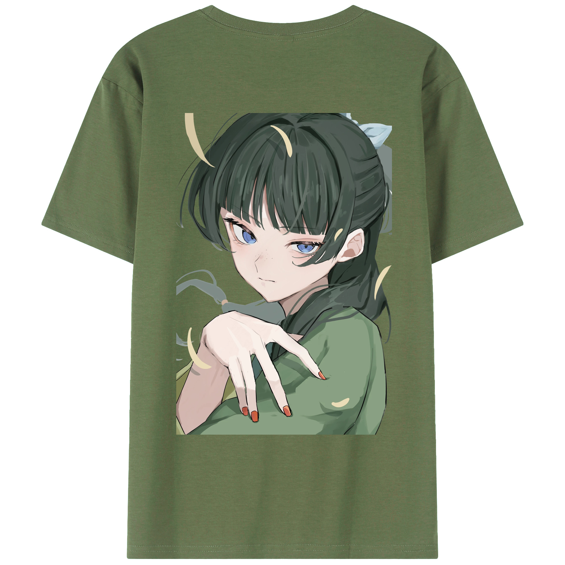 （画像用） 薬屋のひとりごと The Apothecary Diaries 綿100％ メンズ半袖Tシャツ（バックプリント） 通気性
